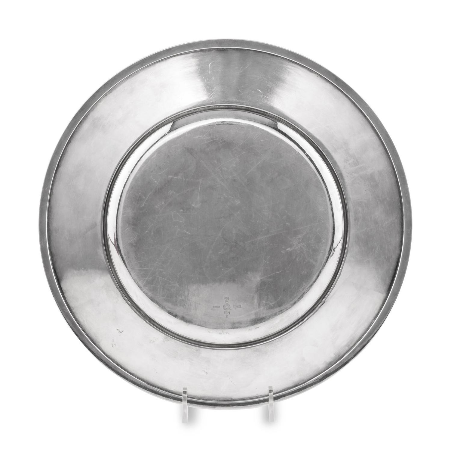 A Johan Rohde for Georg Jensen Silver Charger