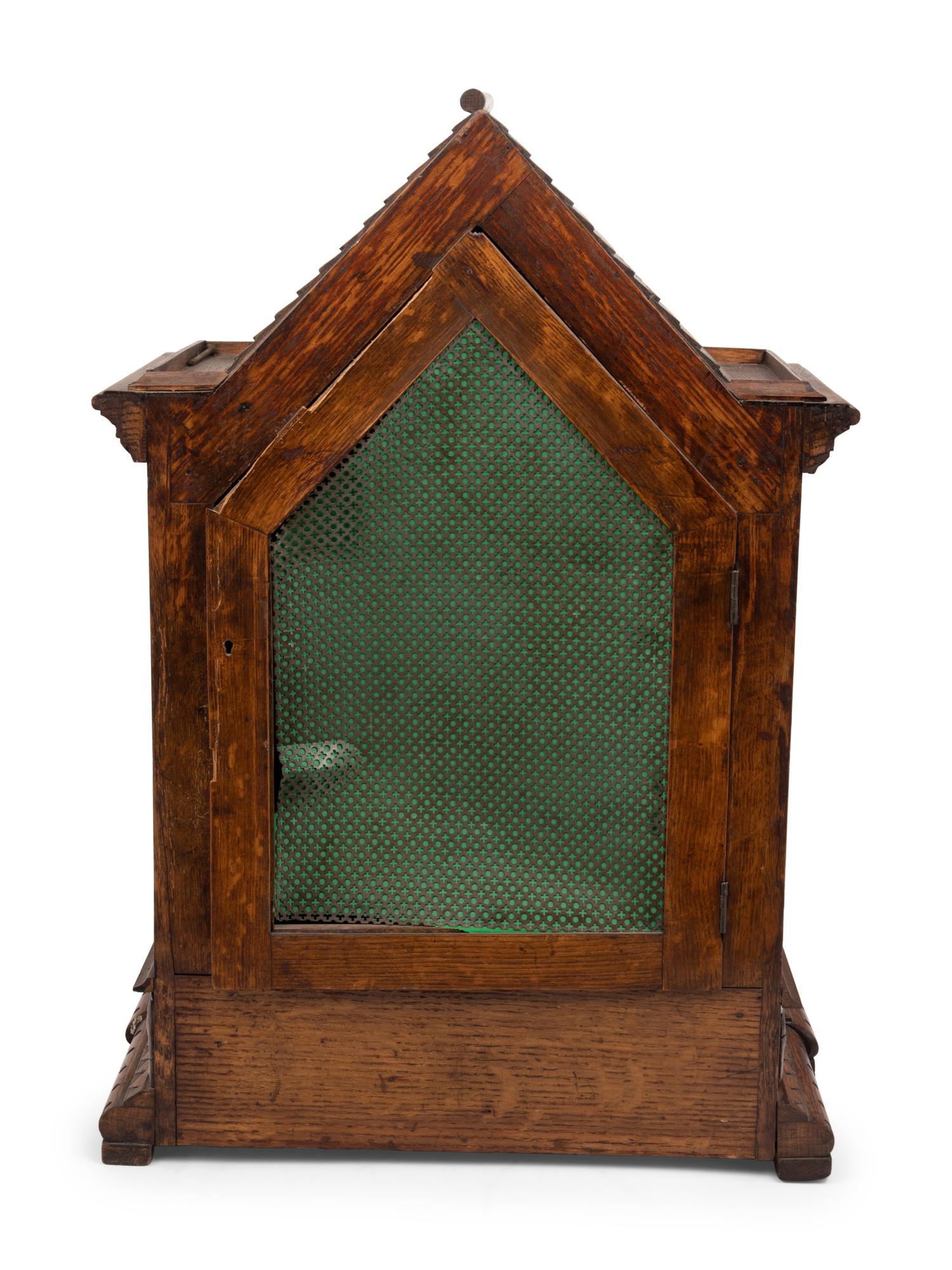 An English Oak Bracket Clock