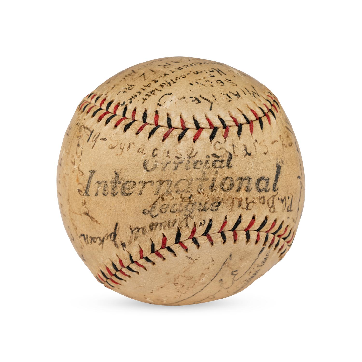 A 1923 Syracuse Stars Team Signed Autograph Baseball