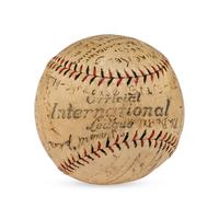 A 1923 Syracuse Stars Team Signed Autograph Baseball