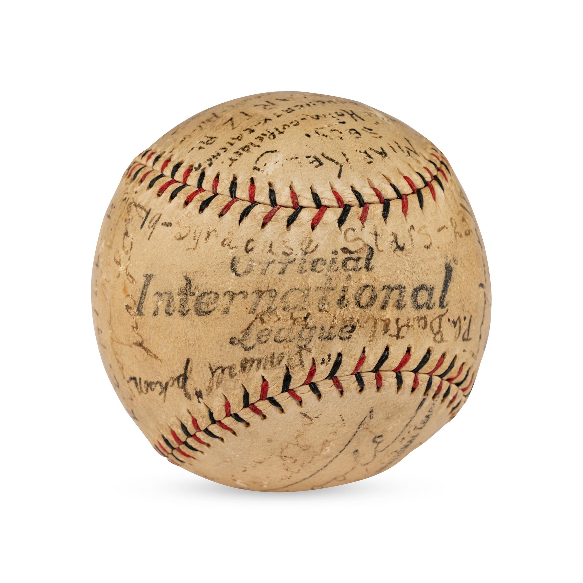 A 1923 Syracuse Stars Team Signed Autograph Baseball