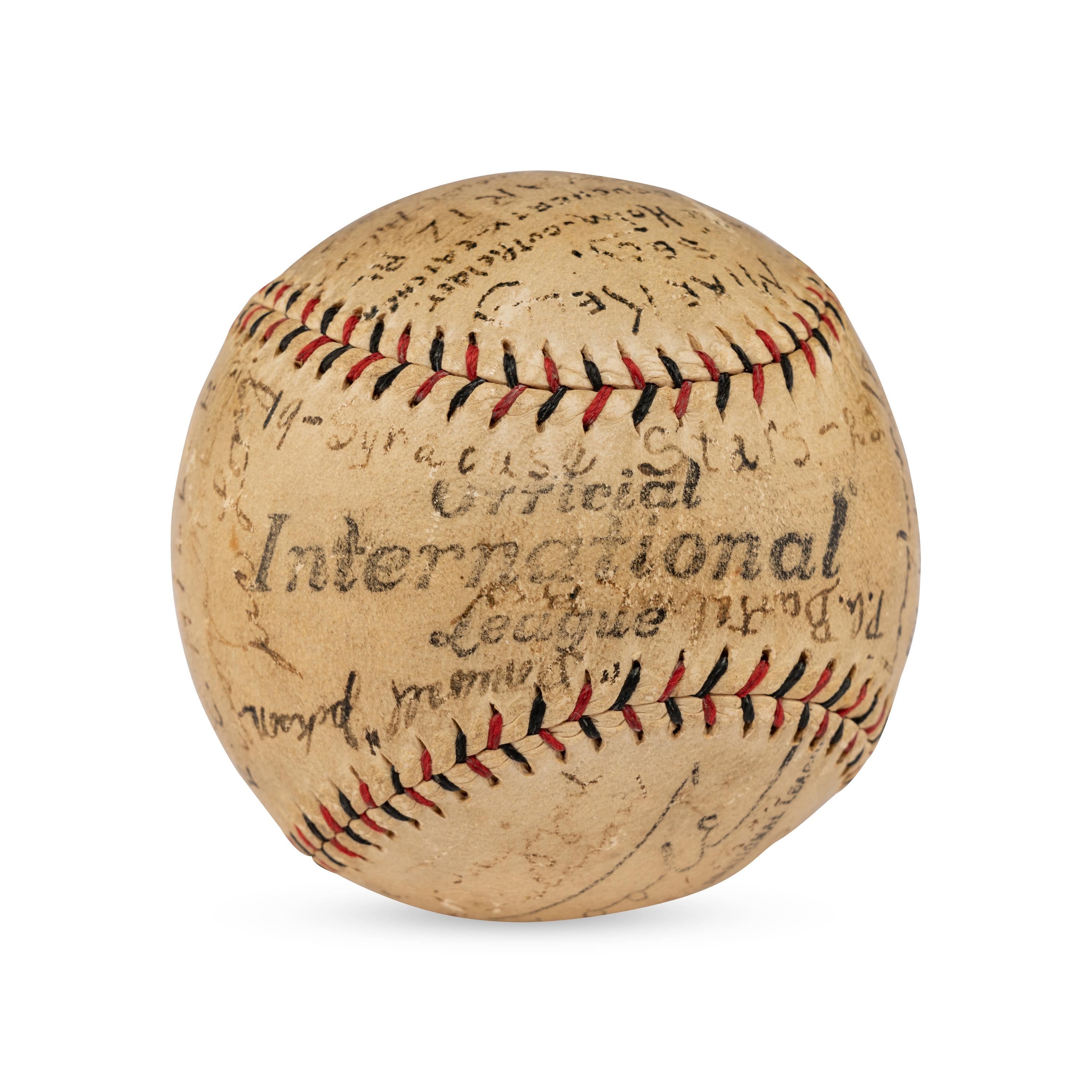 A 1923 Syracuse Stars Team Signed Autograph Baseball