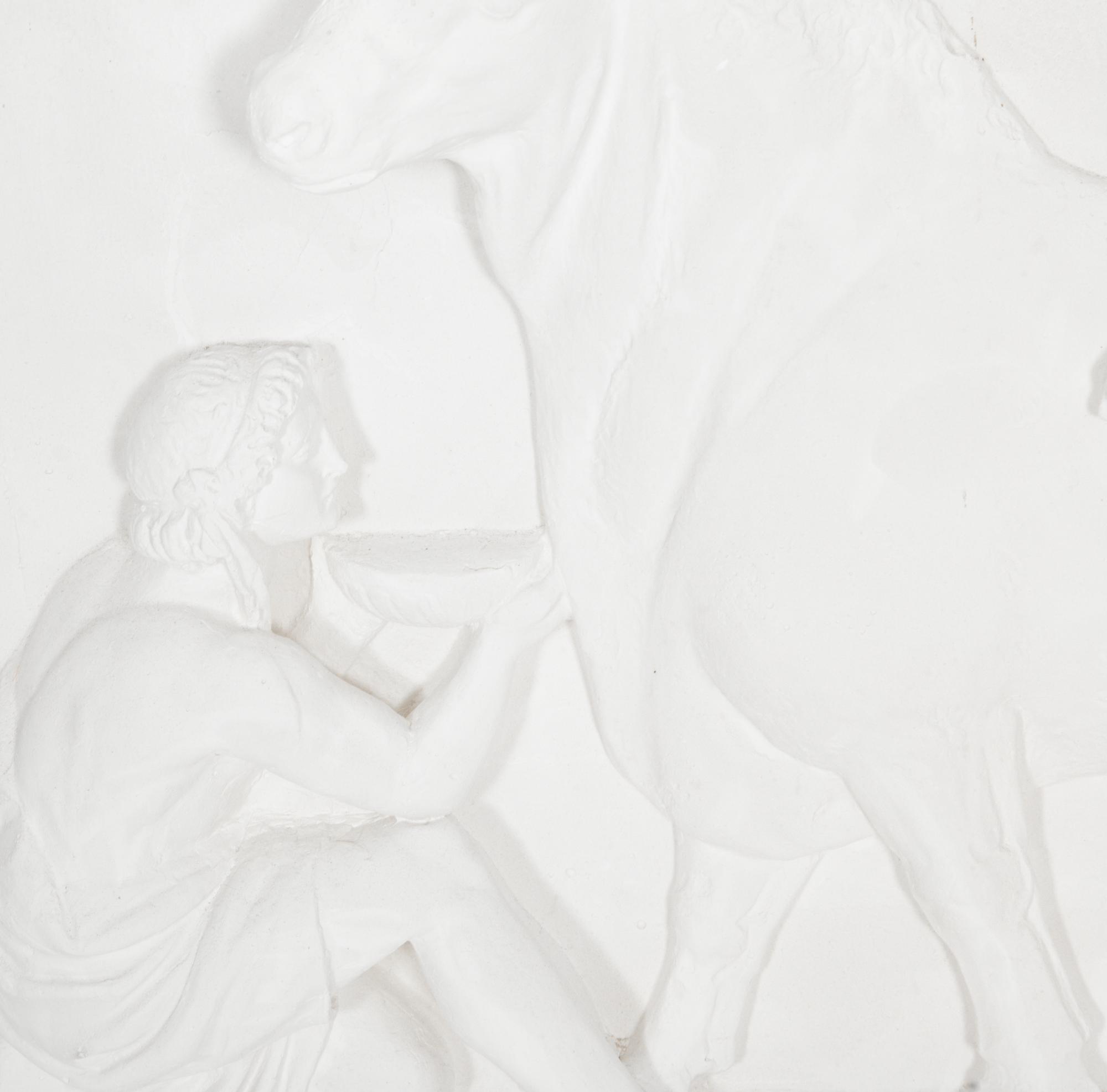 Two Cast Plaster Relief Panels After the Antique