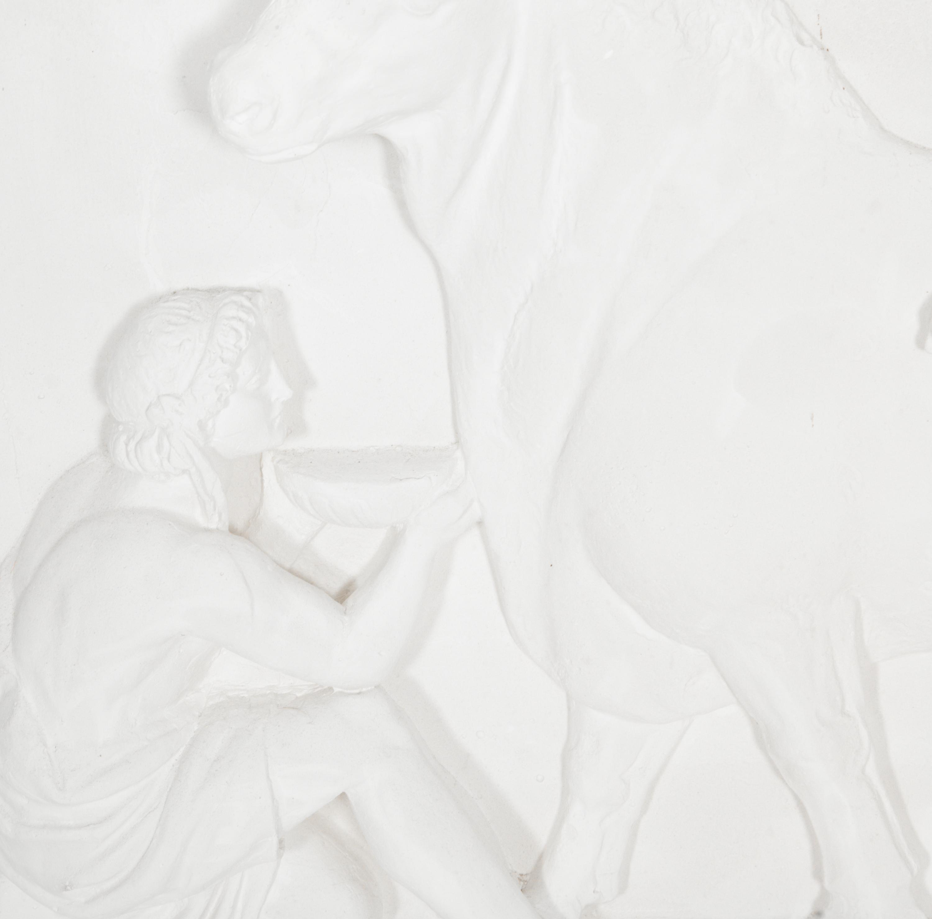 Two Cast Plaster Relief Panels After the Antique