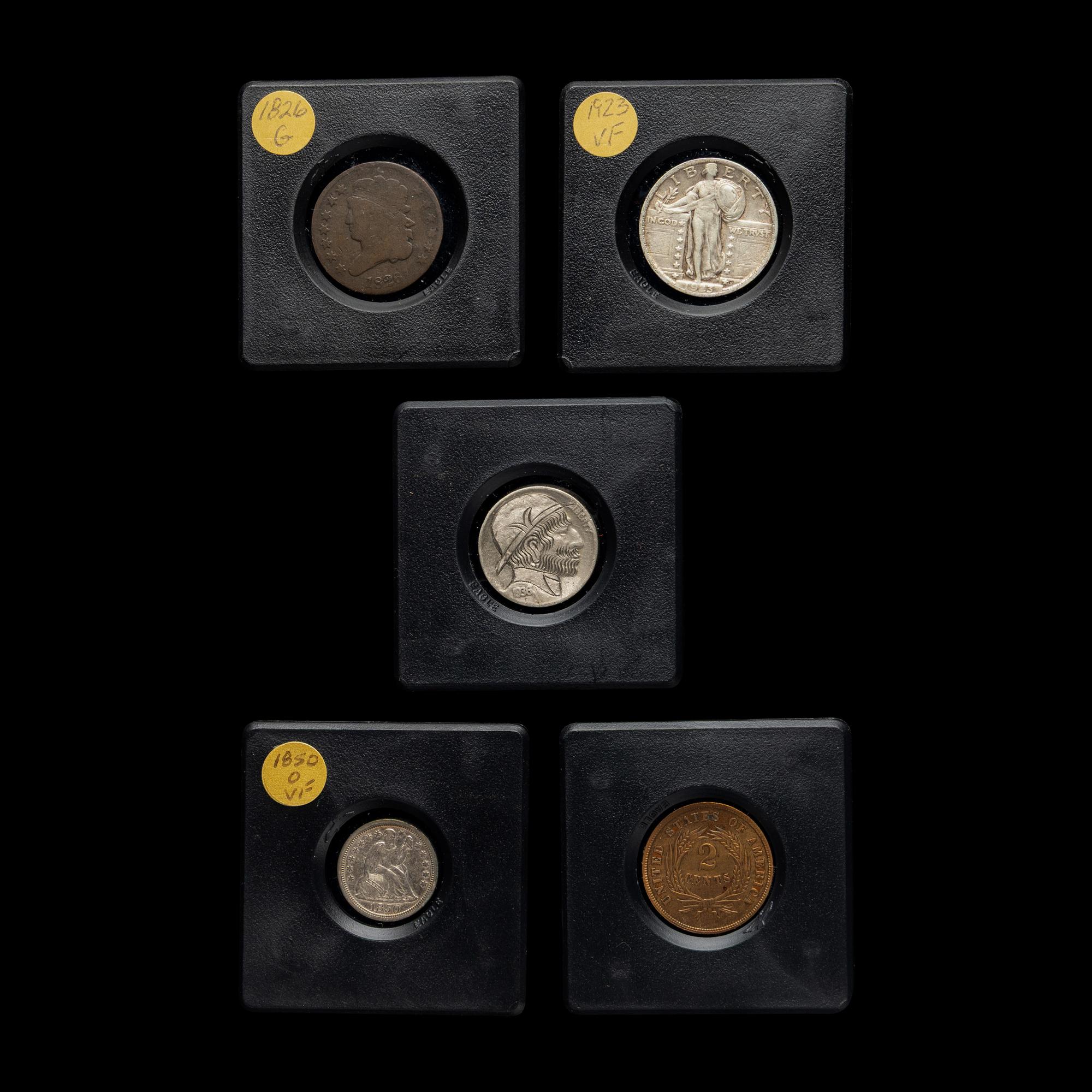 A Collection of Forty-Six United States Coins