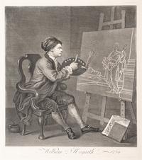 A pair of prints ( At the Easel ; The Invasion , Plate II, England)