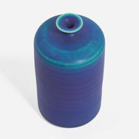 Brother Thomas Bezanson (Canadian-American, 1929-2007) Group of Three Matte Cobalt Vessels, Canada/USA, circa 1970