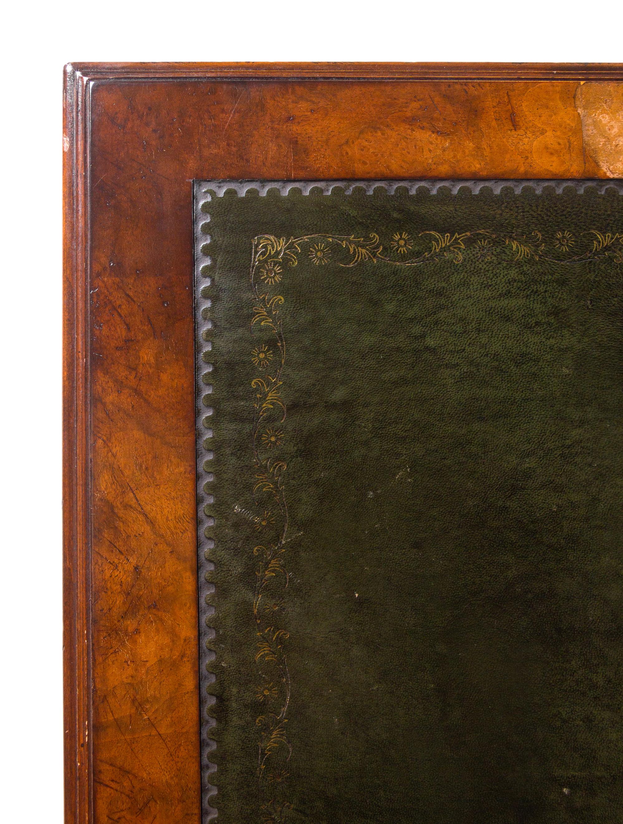 A George III Style Walnut Pedestal Desk