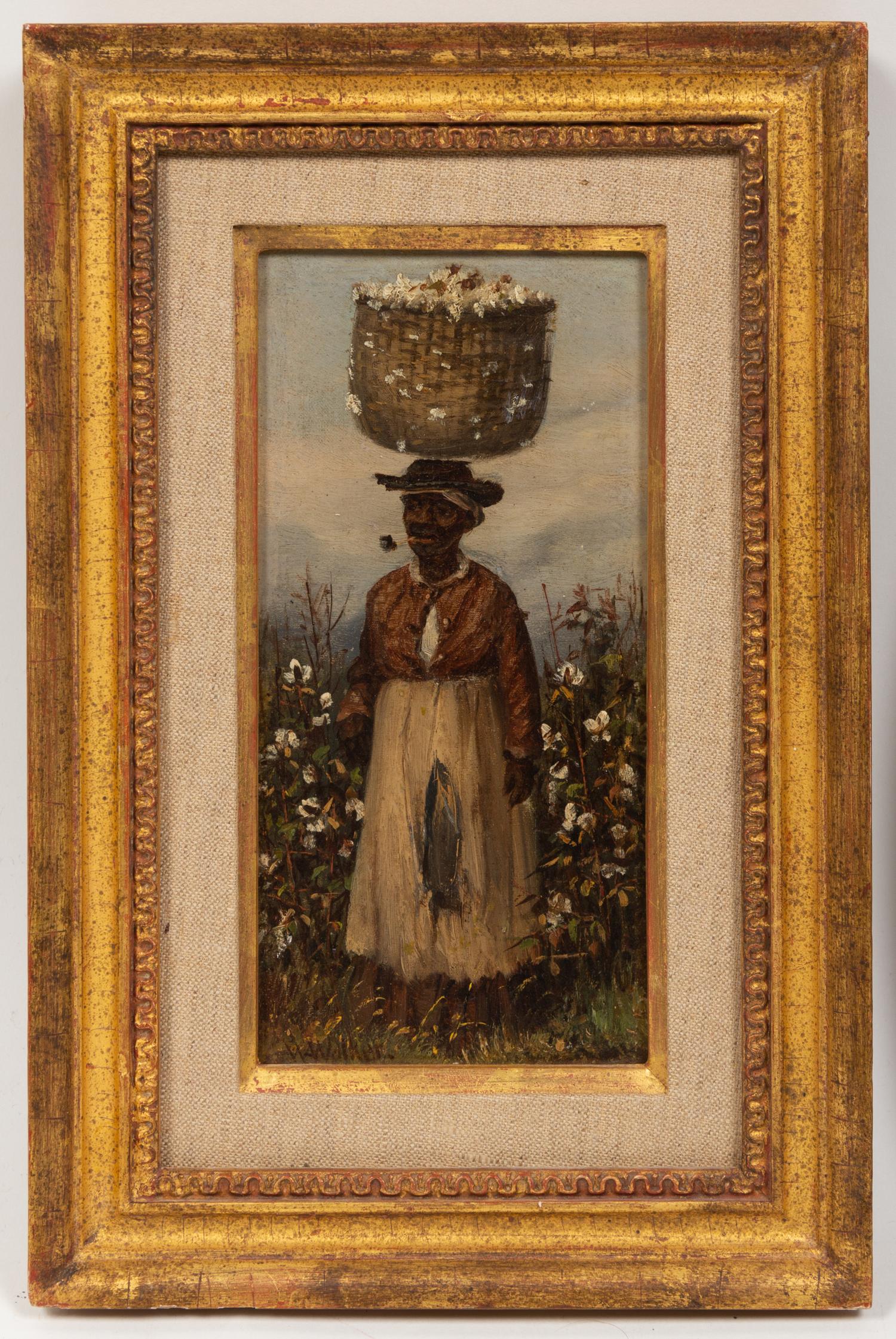 Man with Cotton Bale and Woman with Cotton Bale (a pair of works)