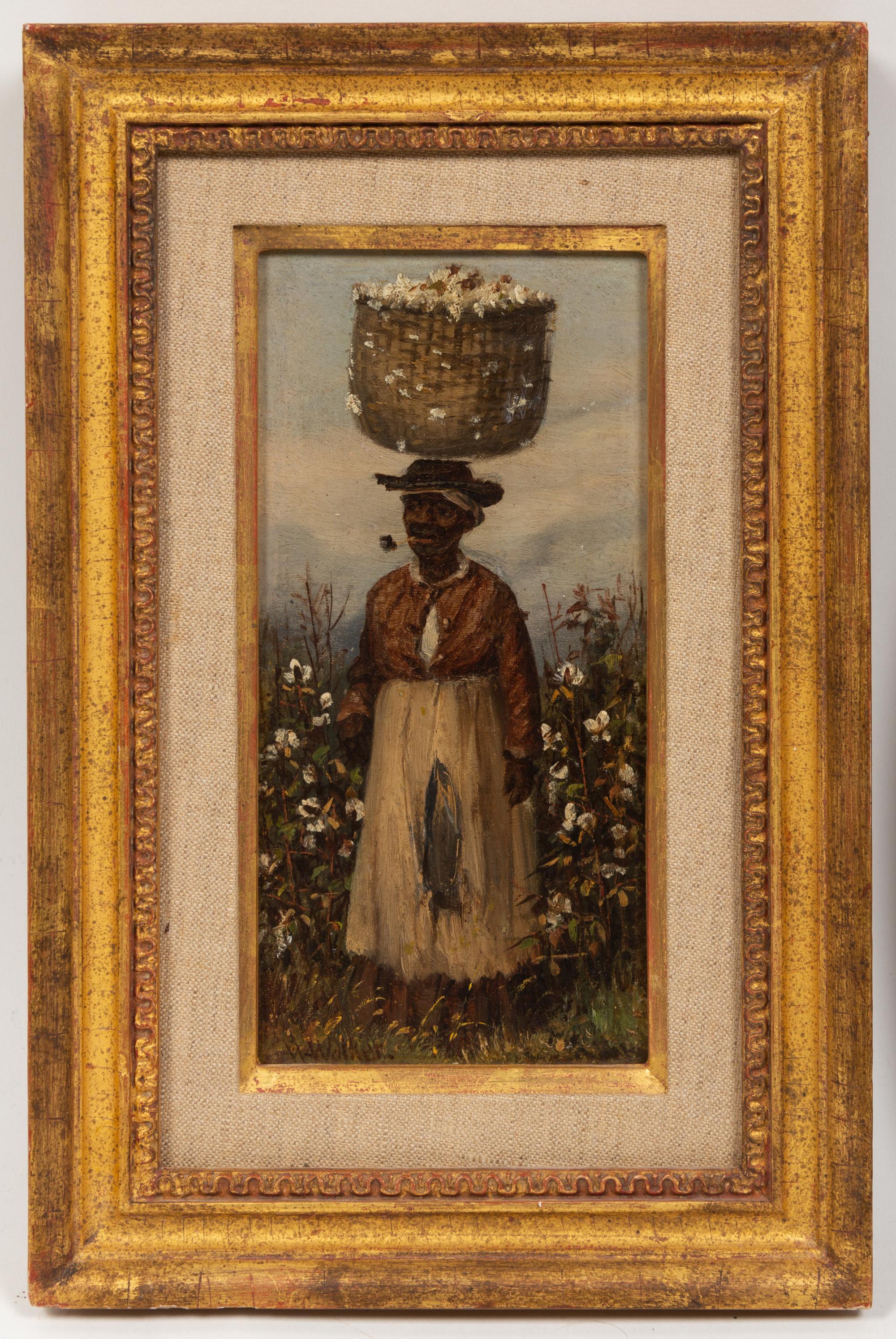Man with Cotton Bale and Woman with Cotton Bale (a pair of works)