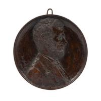 Leo Frank Nock (American, 1875-1949) Portrait bust of Abraham Lincoln bronze