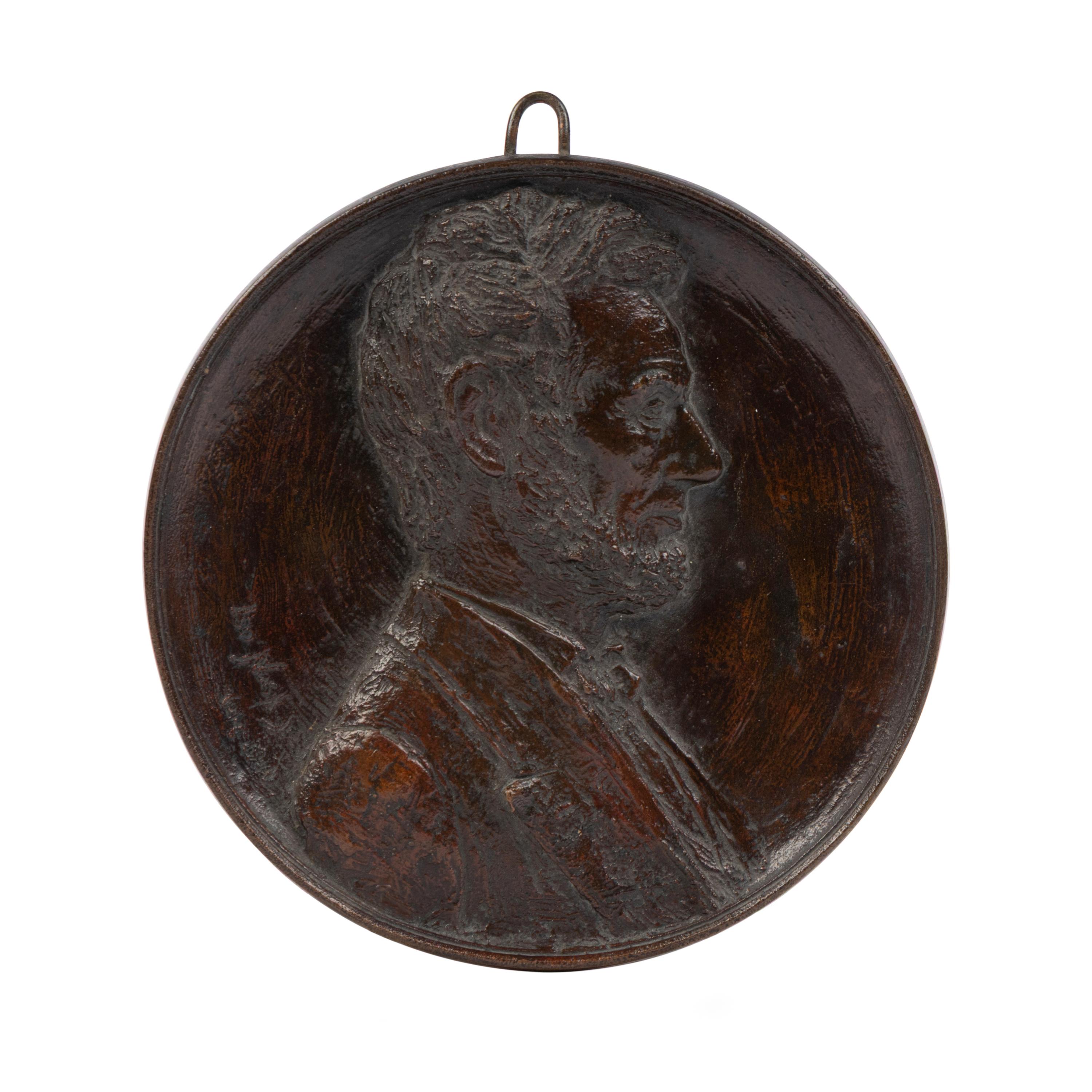 Leo Frank Nock (American, 1875-1949) Portrait bust of Abraham Lincoln bronze