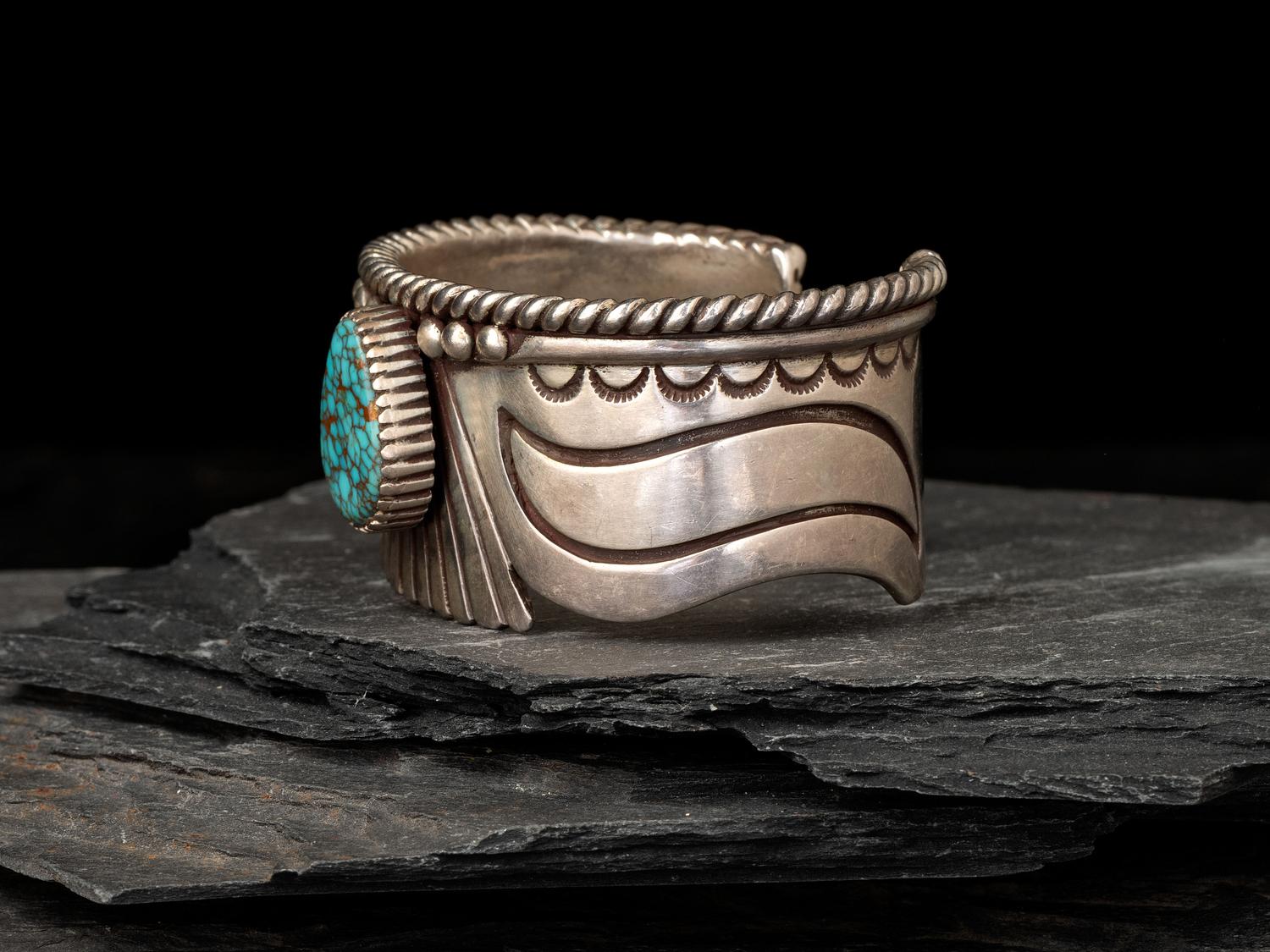 Silver and Turquoise Cuff Bracelet