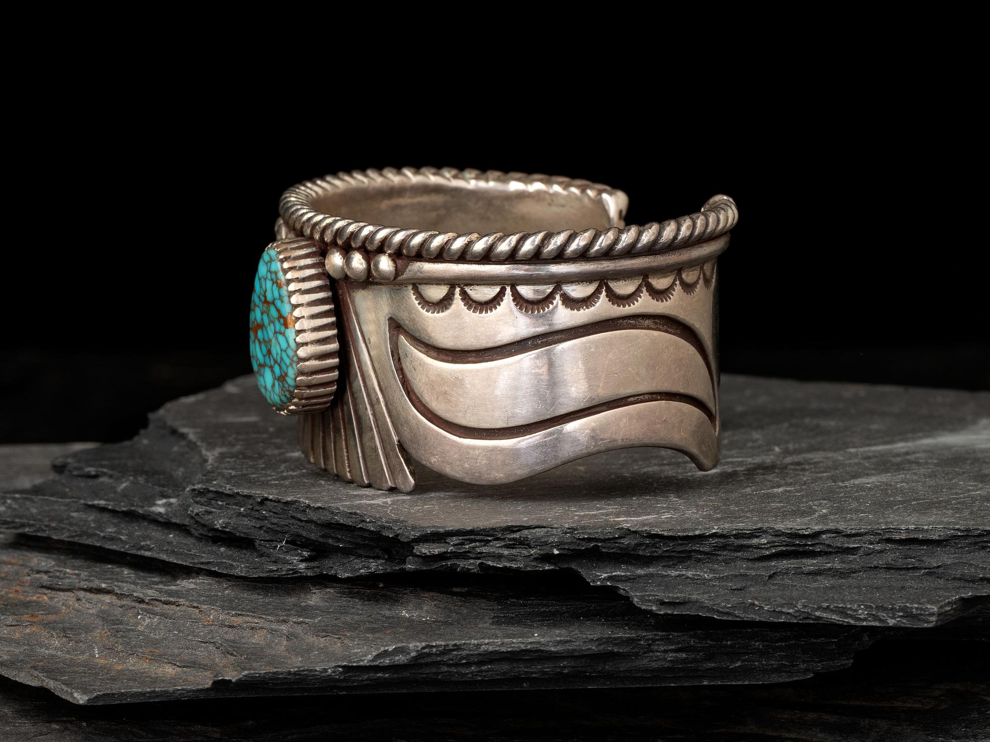 Silver and Turquoise Cuff Bracelet