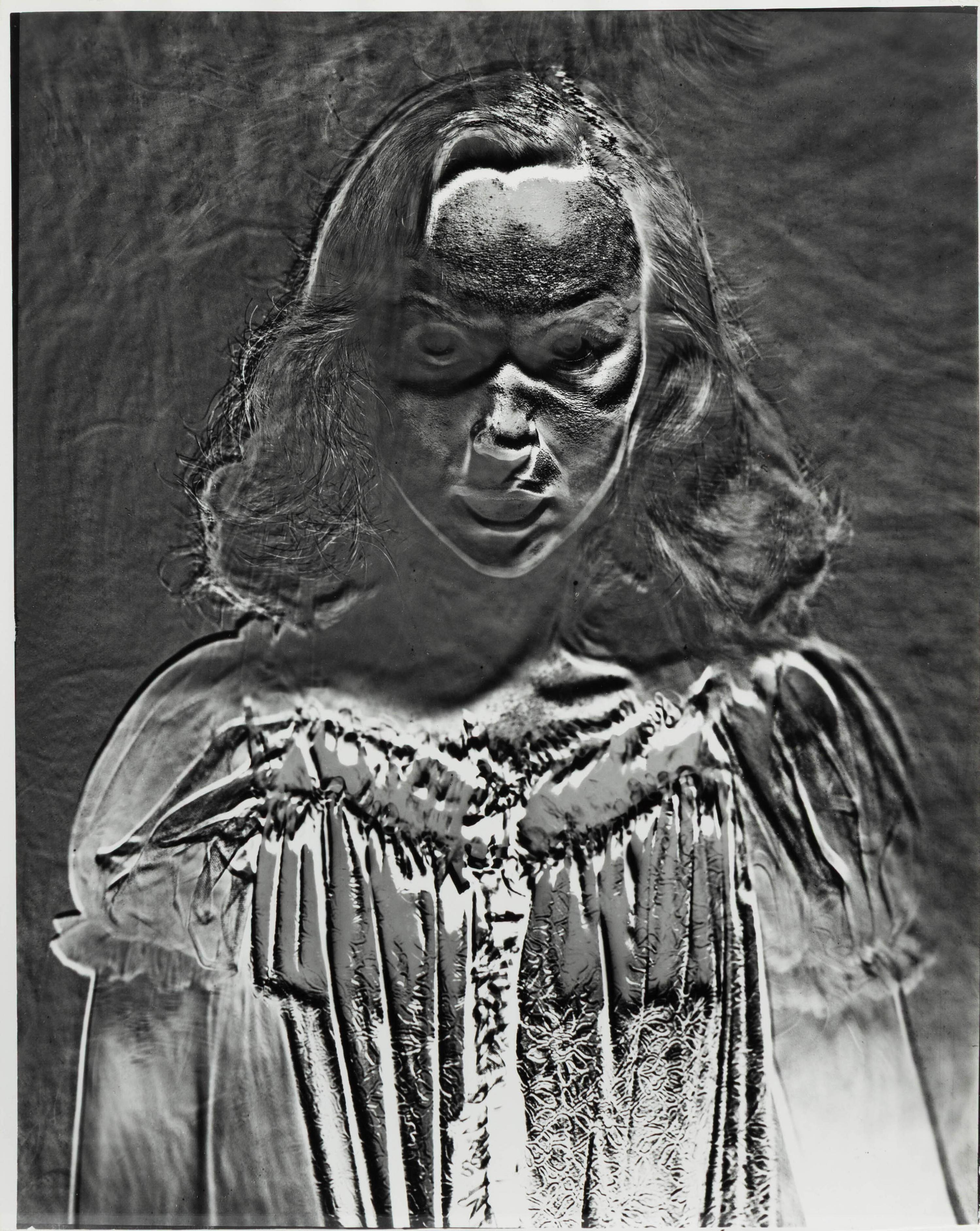 Erwin Blumenfeld (American/German, 1897–1969) — Solarized figure, 1953