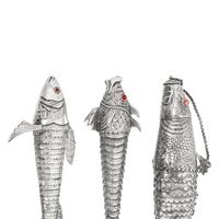 Six Silver Articulated Fish