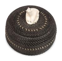 Lidded Baleen Basket, with Polar Bear Final