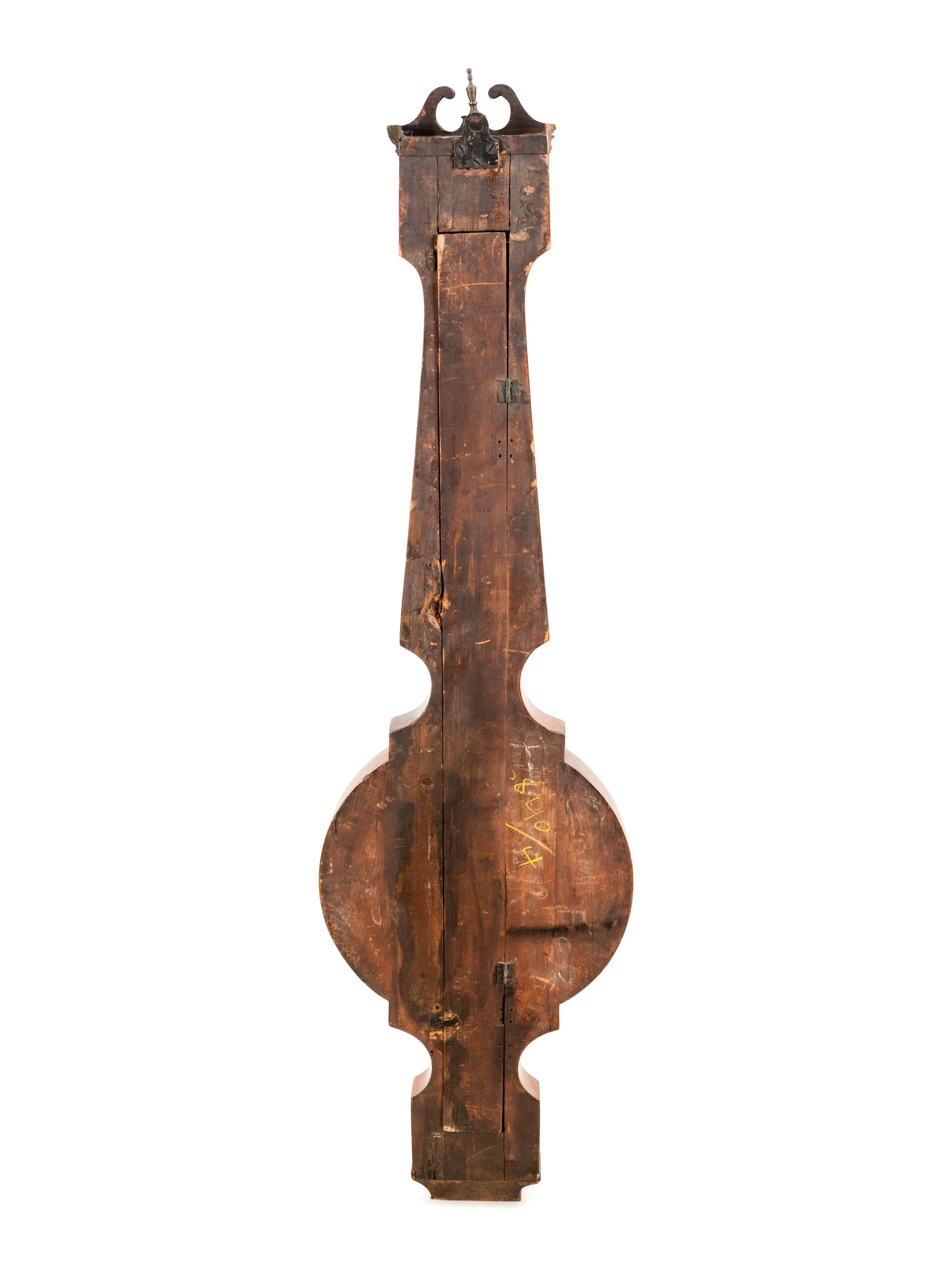 A Regency Mahogany Wheel Barometer
