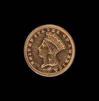 A United States 1883 Indian Princess: Type 3 $1 Gold Coin