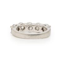 FIVE STONE DIAMOND AND PLATINUM RING