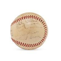 A 1934 St. Louis Cardinals Gashouse Gang Team Signed Autograph Baseball (PSA, JSA Auction Letters),