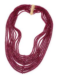 RUBY BEAD NECKLACE