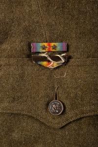 [WORLD WAR I]. Soldier's tunic issued to a member of the 92nd US Infantry, "Buffalo Soldiers."