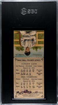 A 1911 Mecca Cigarettes T201 Napoleon Lajoie Double Folder Baseball Card (SGC 1)