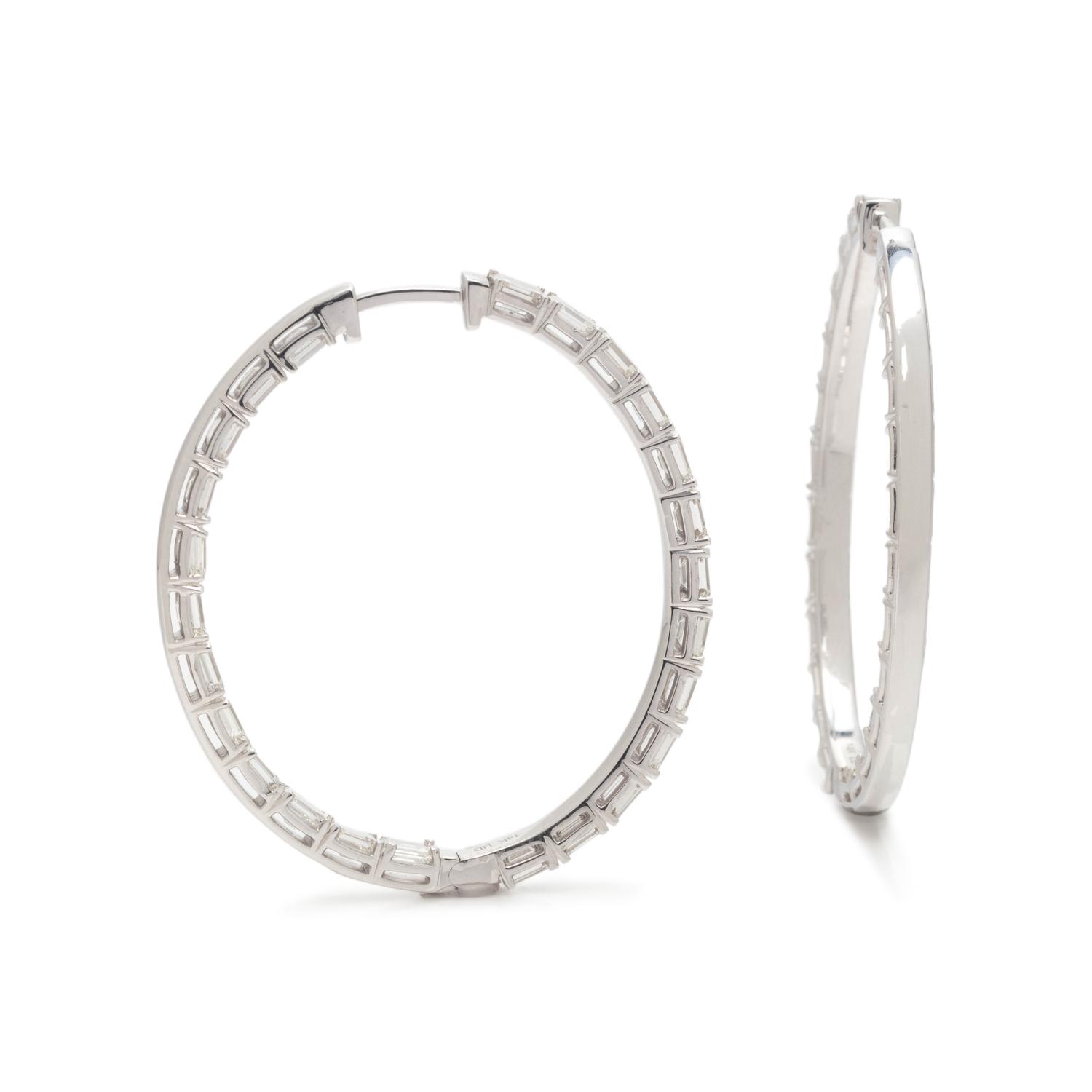 DIAMOND HOOP EARRINGS