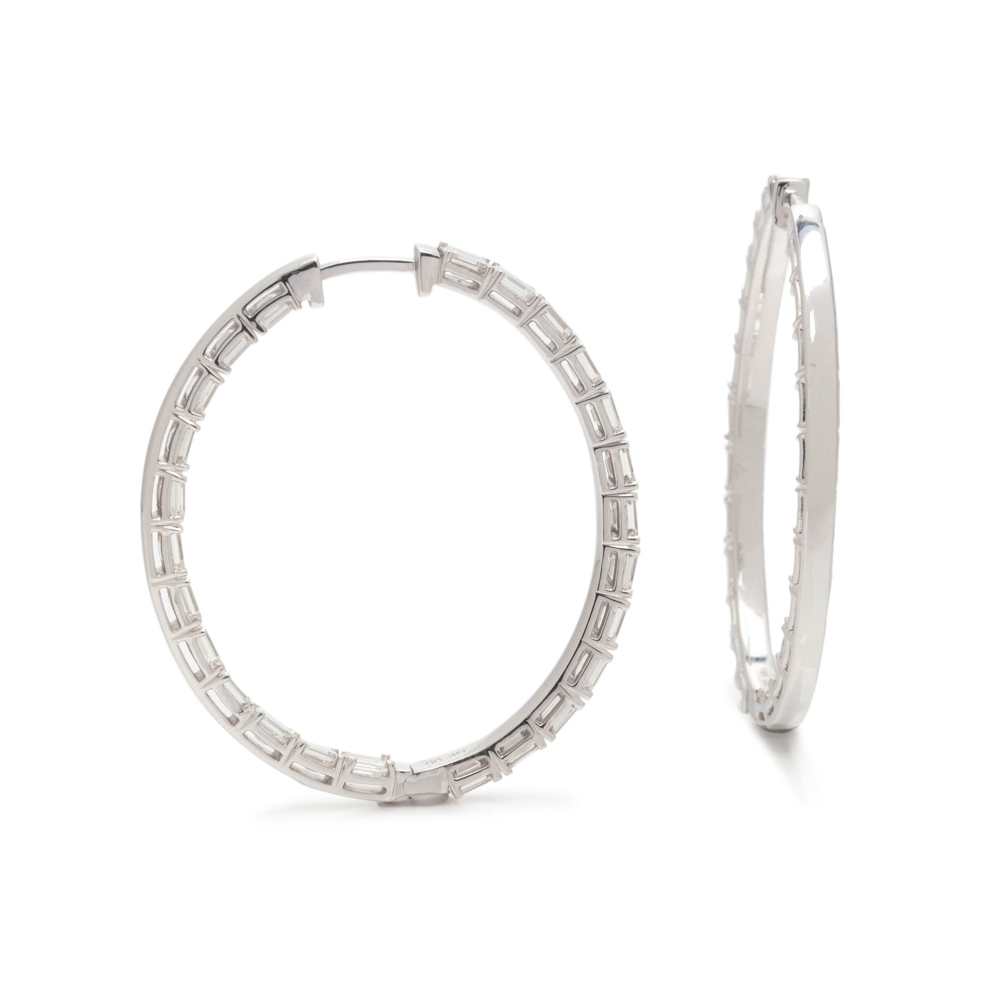 DIAMOND HOOP EARRINGS
