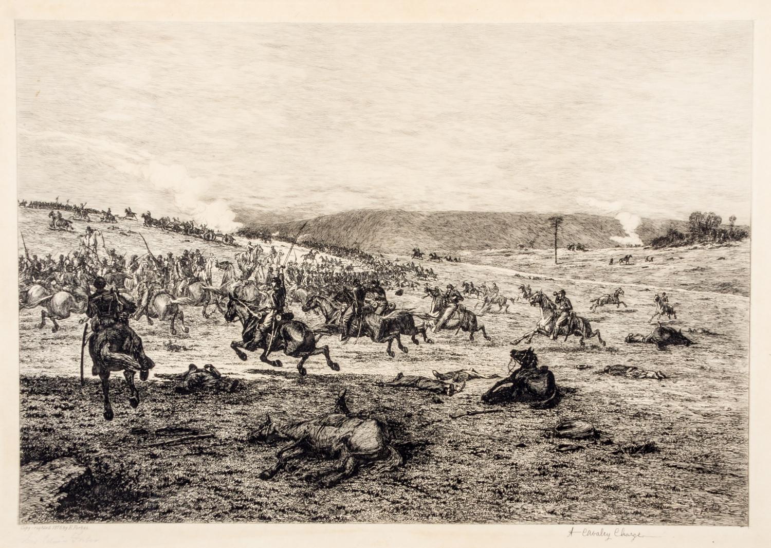 (CIVIL WAR) FORBES, EDWIN. Life Studies of the Great Army. New York, 1876. 20 (of 40) copper plate etchings.