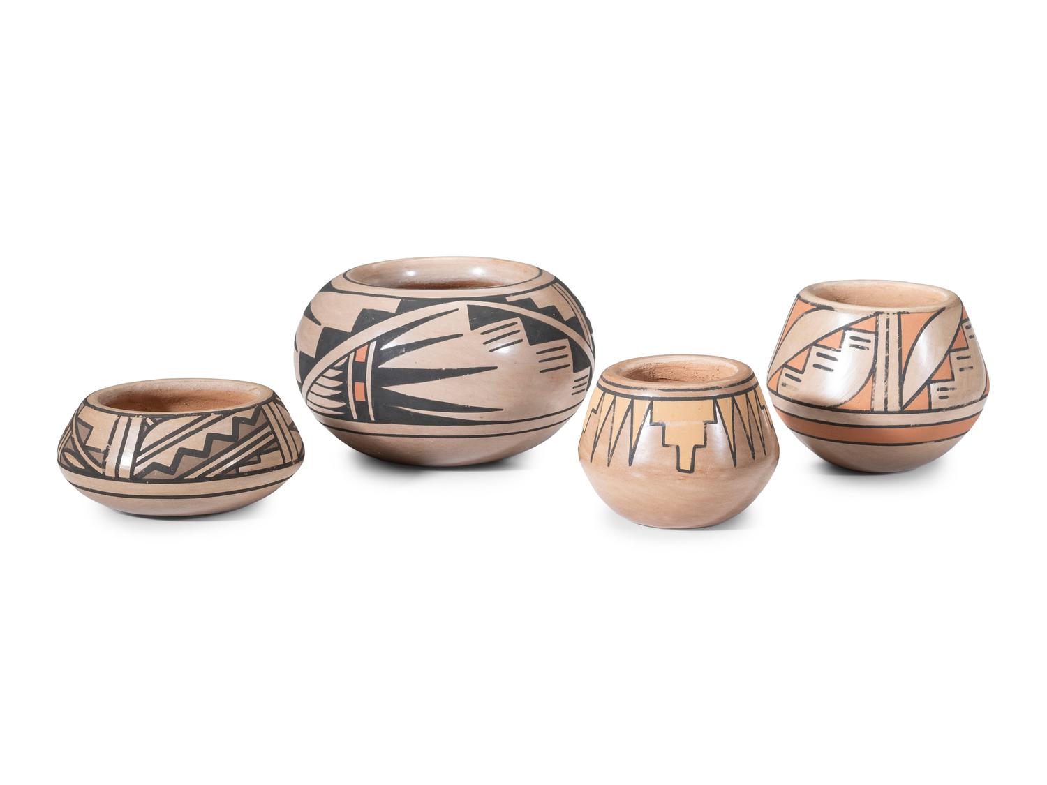 Miniature Polychrome Pottery Jars