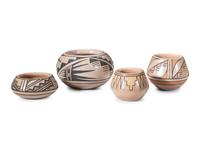 Miniature Polychrome Pottery Jars