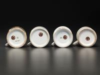 Four Porcelain Shaving Mugs