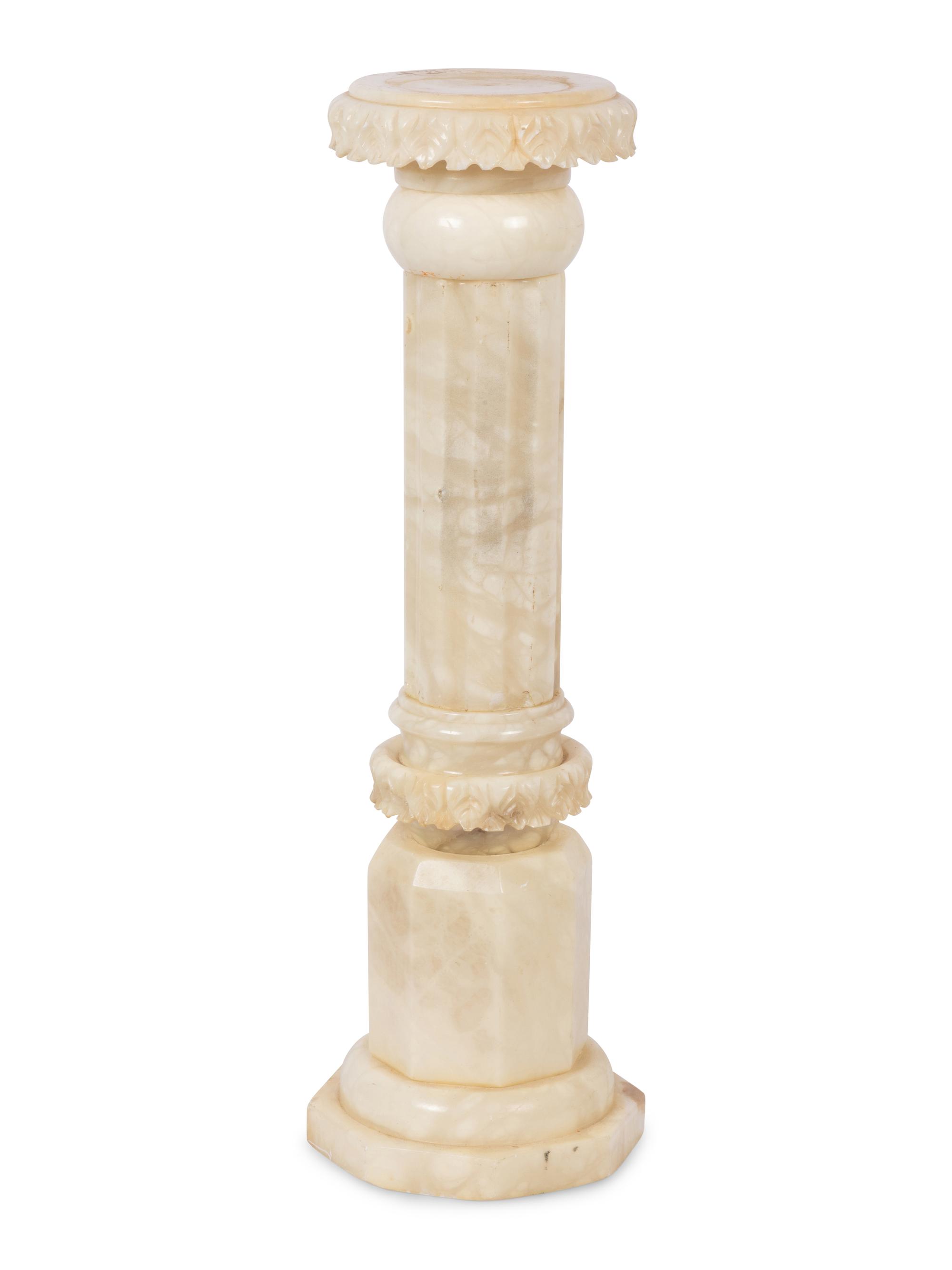 A Continental Marble Pedestal