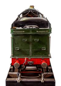 A Rare and Impressive Live Steam 7 1/4-Inch Gauge Painted Metal Great Western Railway-Class 6000: King George V Locomotive and Ride-On Tender