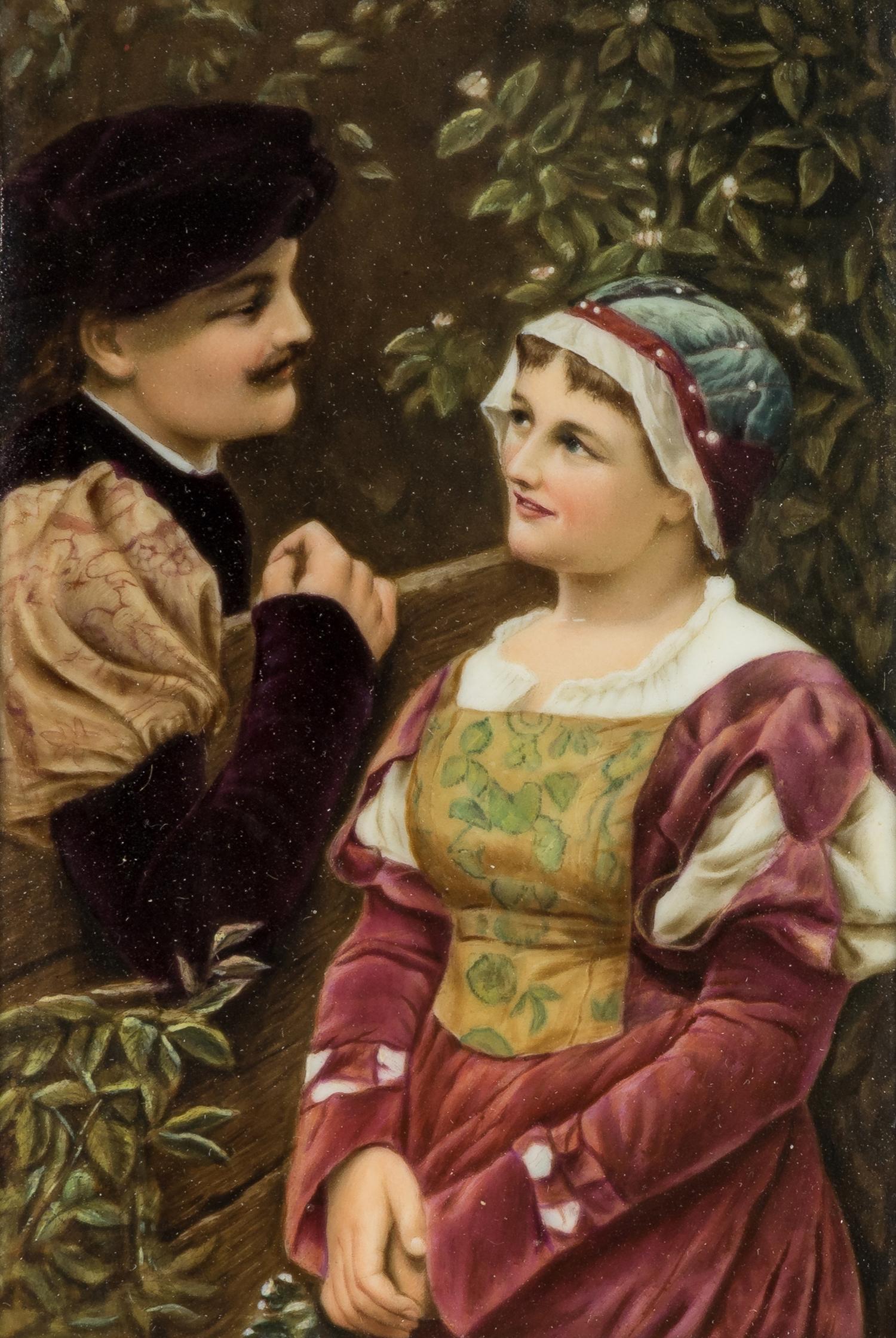 A Continental Porcelain Plaque
