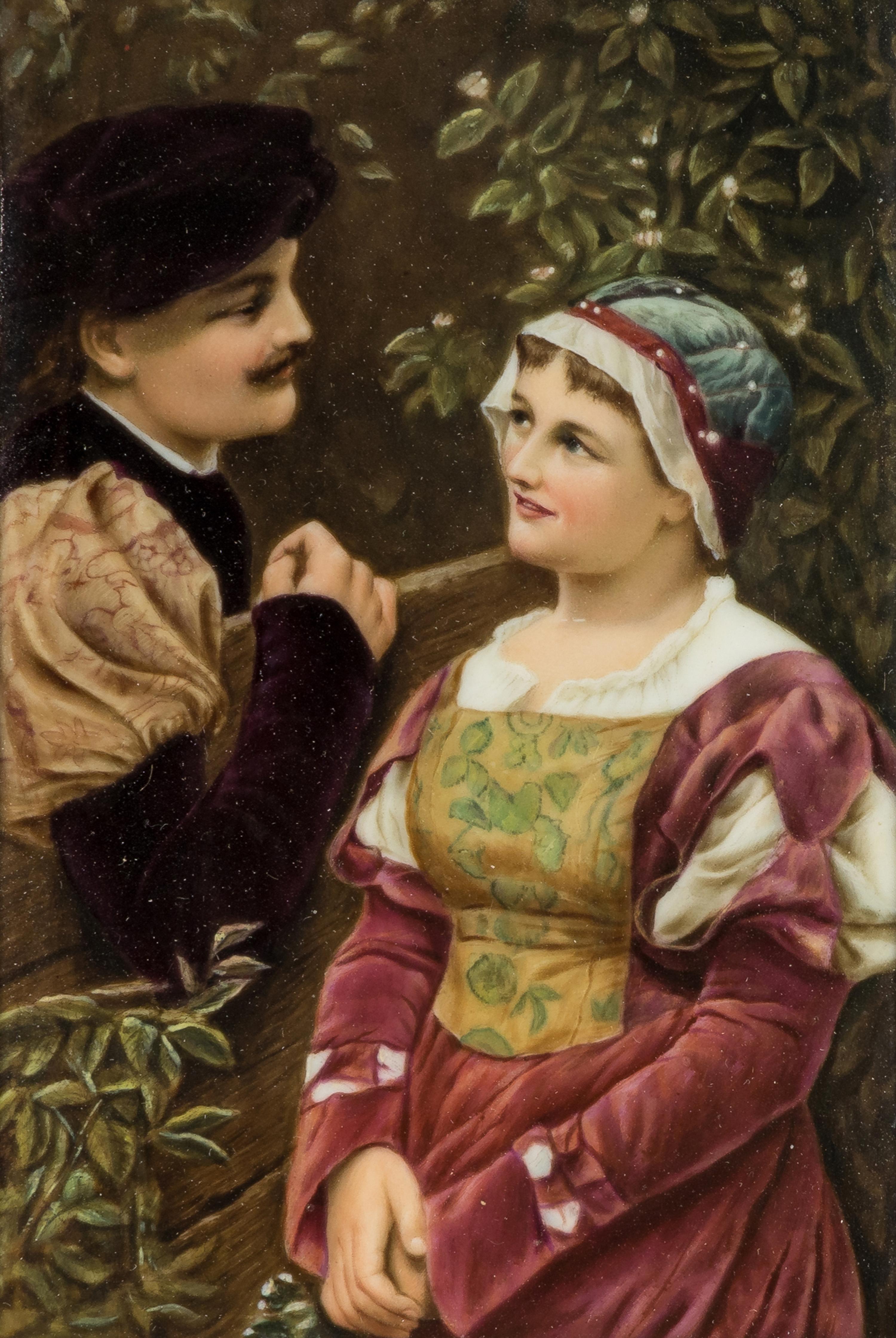 A Continental Porcelain Plaque