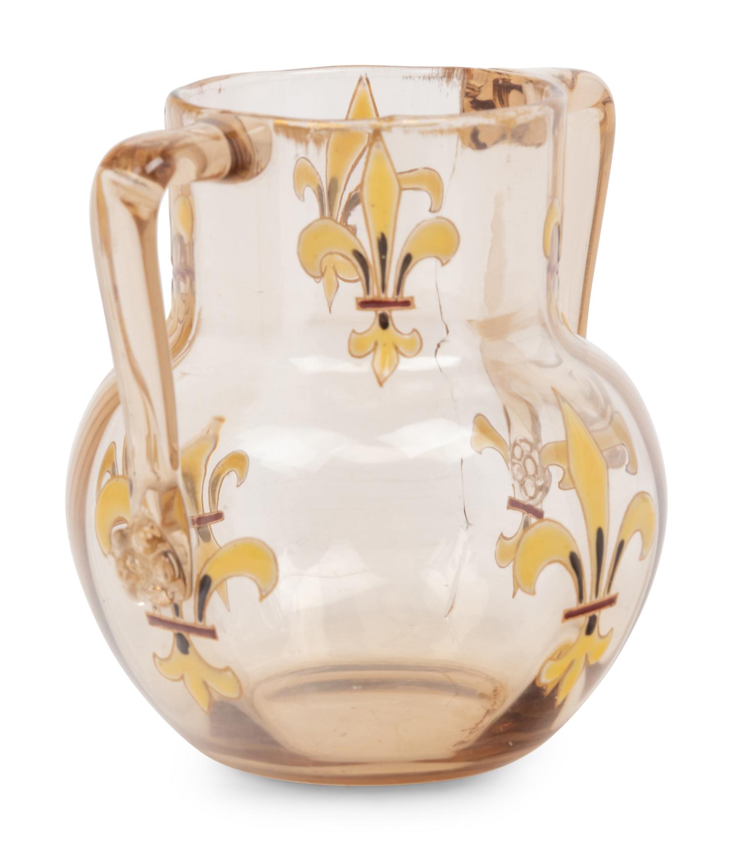 A Gallé Enameled Glass Vase