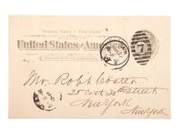 [CIVIL WAR - NAVY]. A group of 9 documents related to Robert Coster and his efforts to confirm the identity of the man who lashed Rear Admiral David G. Farragut to the rigging of the Hartford at the Battle of Mobile Bay.