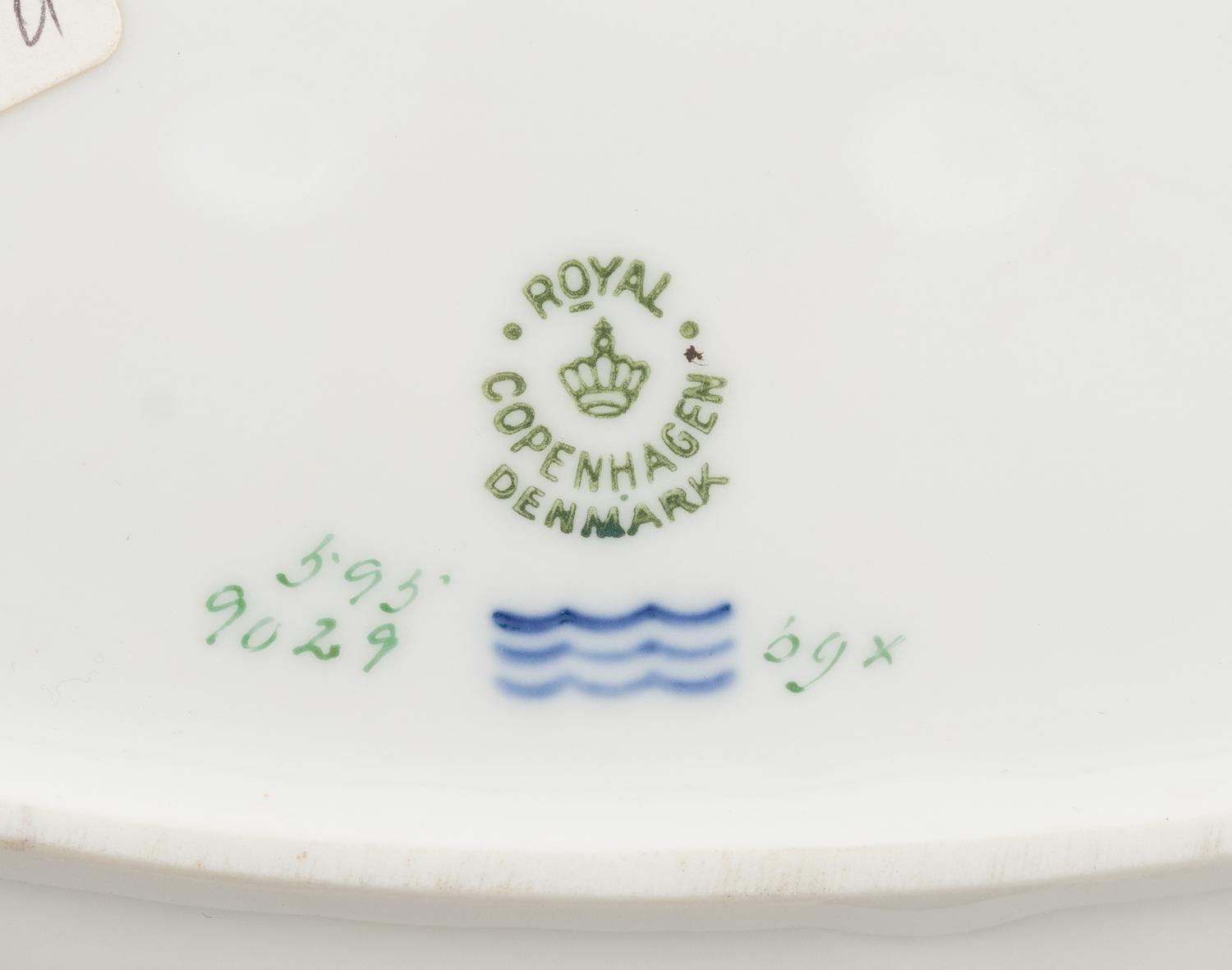 A Royal Copenhagen Golden Basket Porcelain Dinner Service
