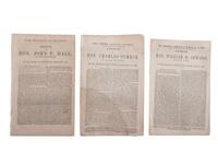 [SLAVERY & ABOLITION]. A broadside and group of pamphlets related to slavery and abolition in Kansas prior to the Civil War, comprising: