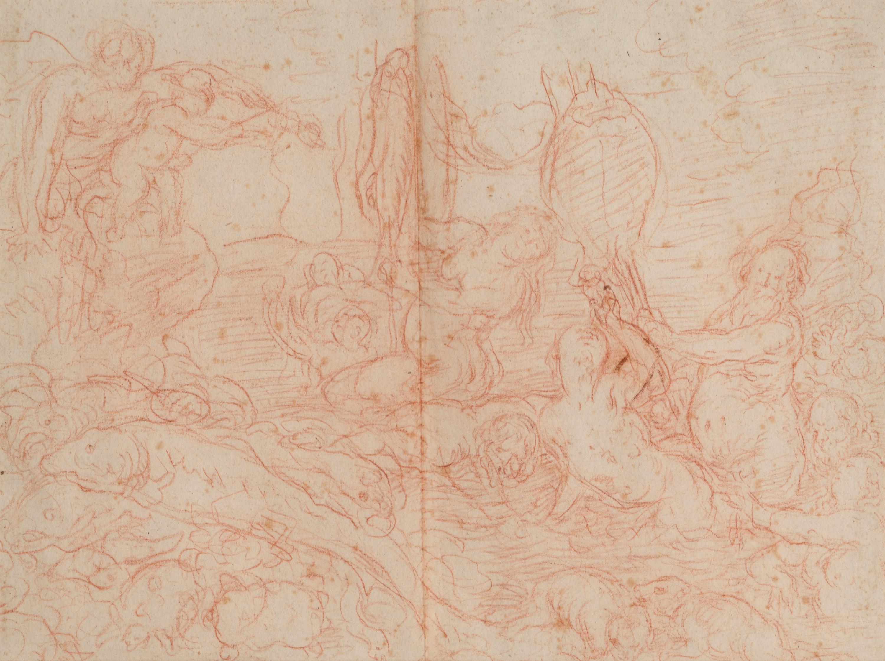 Nereus and Attendants (a double-sided work)