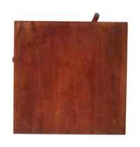 A Federal Red Stained Cherrywood and Maple Candlestand