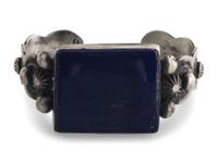 Sterling Silver and Lapis Cuff Bracelet