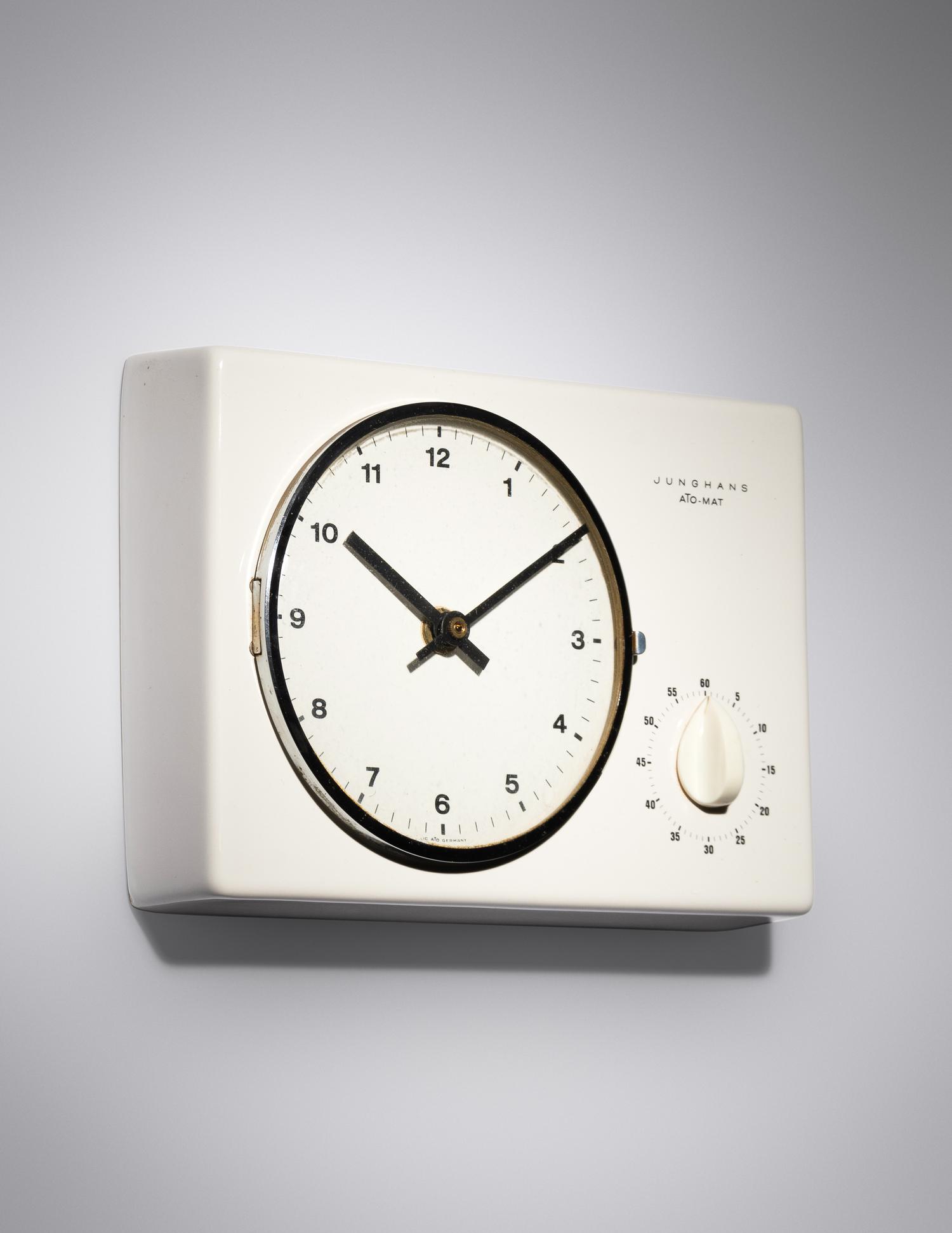 Ato-Mat Wall Clock and Timer Junghans, Germany