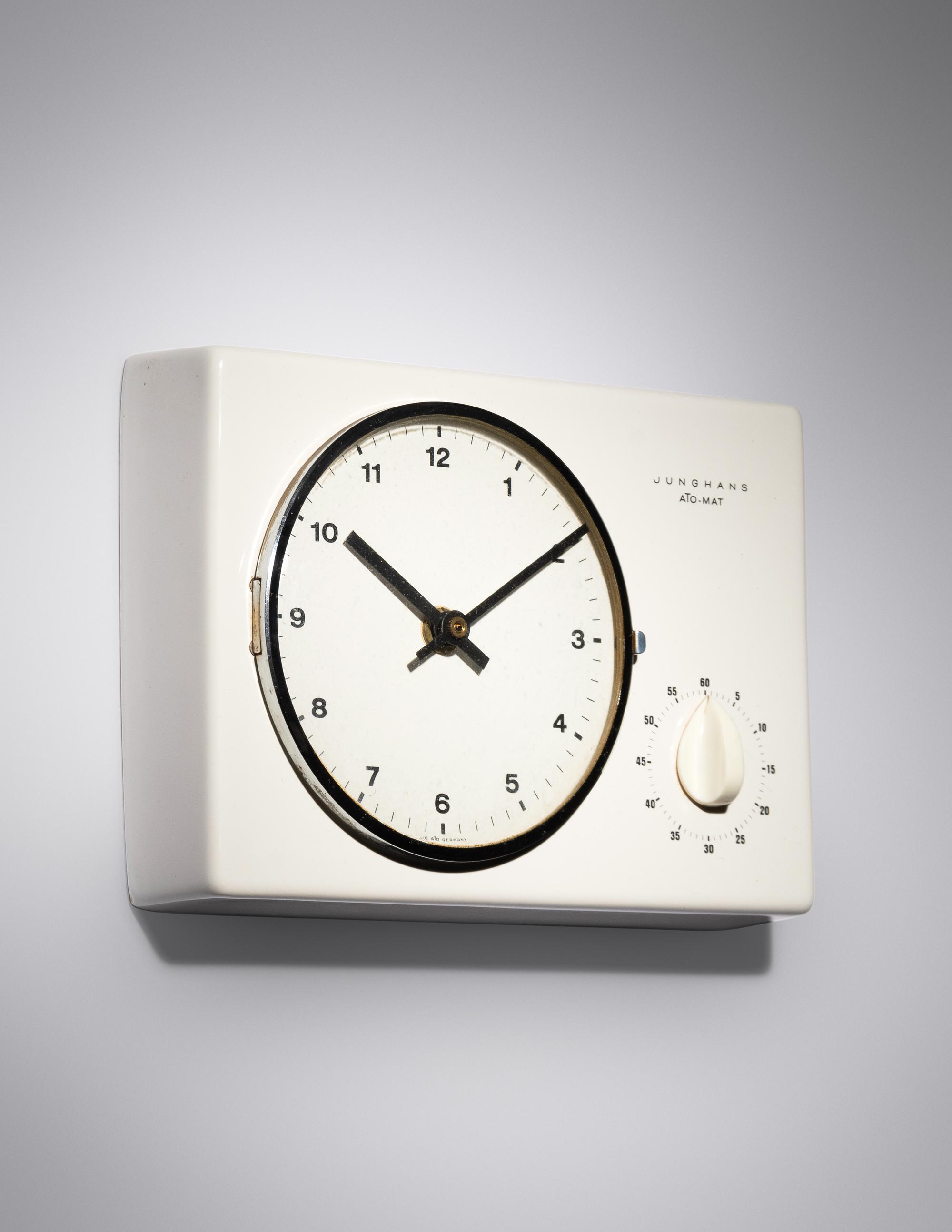 Ato-Mat Wall Clock and Timer Junghans, Germany
