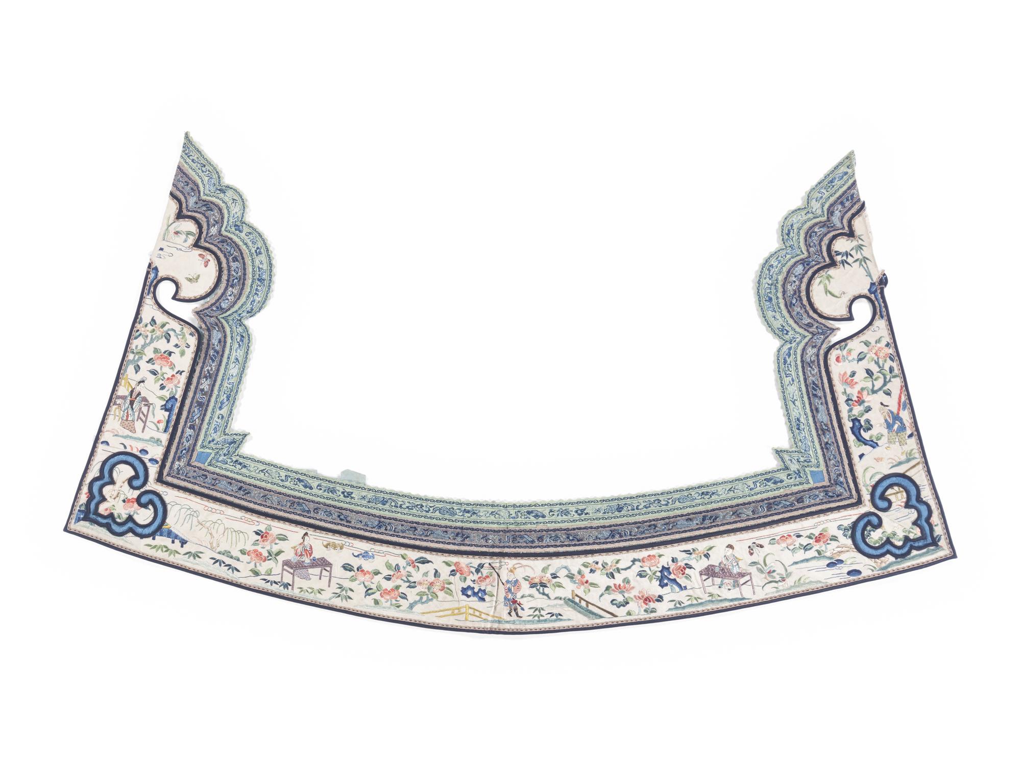 A Group of Ten Chinese Silk Embroidered Articles