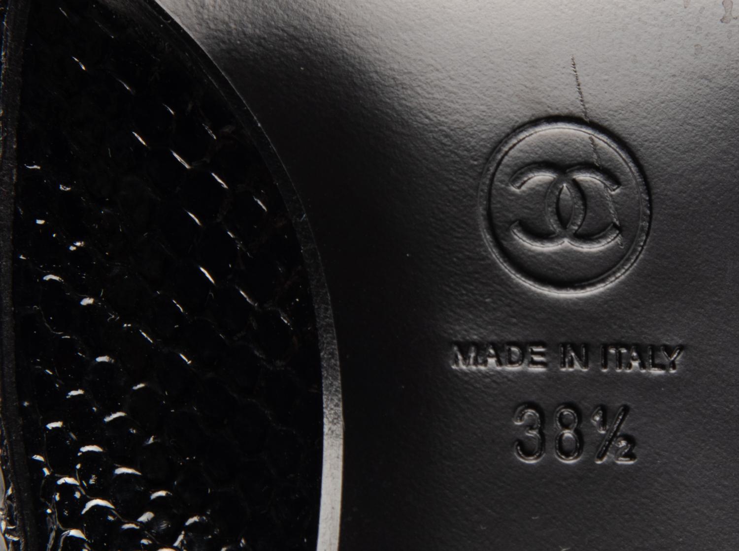 Unworn Chanel Black Leather Boots, 2013