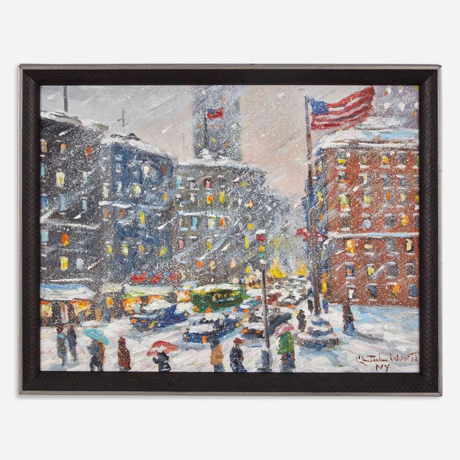 Christopher Willett (American, B. 1959) New York in Winter